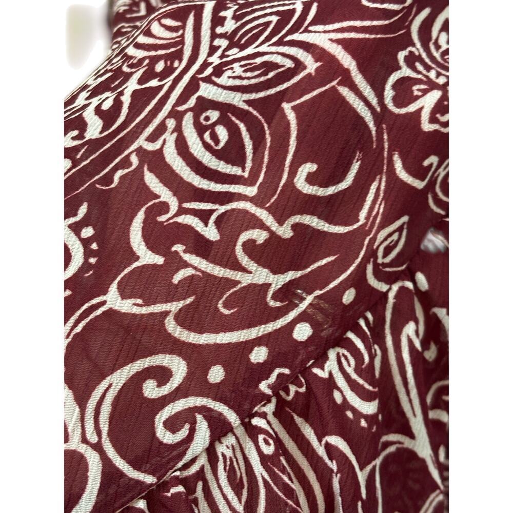 Calvin Klein floral high/low dress, bohemian, sophisticated, feminine, paisley - Picture 4 of 6